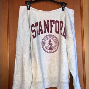 Stanford Heater Grey Off the shoulder cut sweater